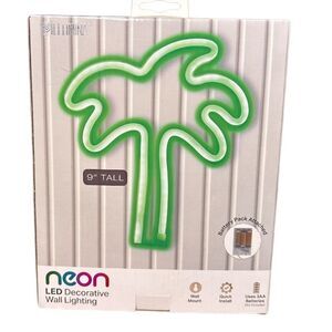 Neon LED Palm Tree Wall Light